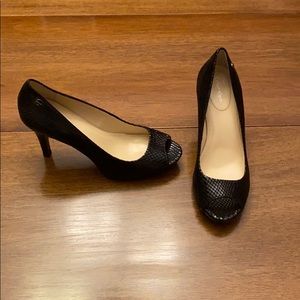 COPY - Calvin Klein Kyle Peep Toe Black Heel